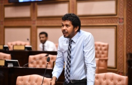 (FILE) MP Mohamed Waheed ( Ungoofaaru) speaks during a sitting