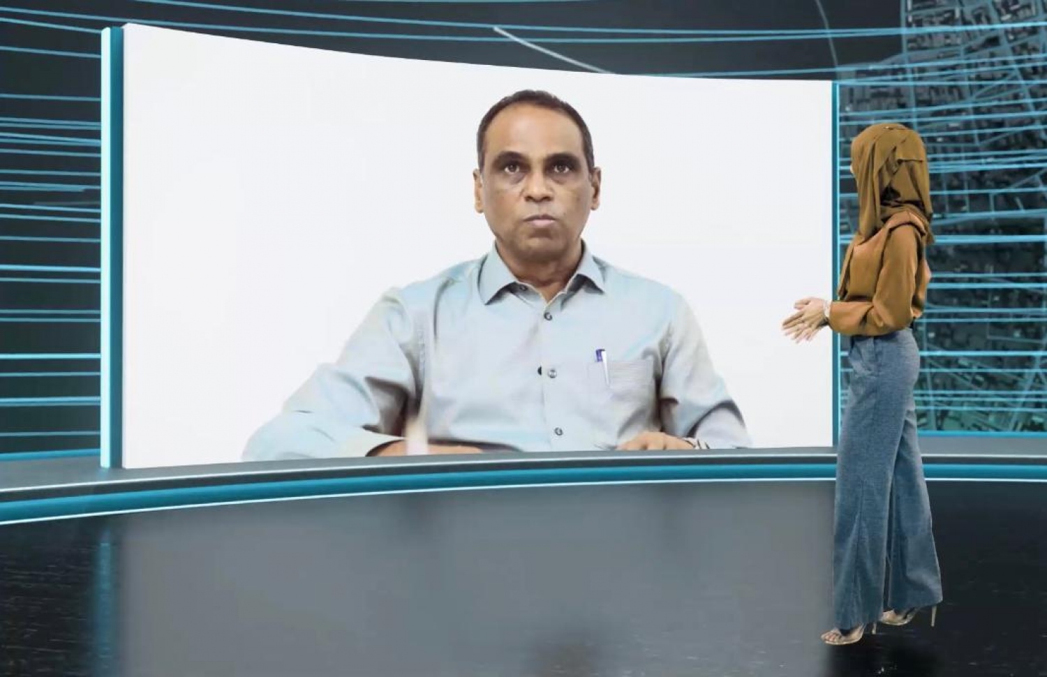 މިއަދު ބޭއްވި ނެޓްހެޔޮ އިވެންޓްގައި ޓެލެކޮމިނިއުކޭޝަން އޮތޯރިޓީގެ ސީއީއޯ އިޔްލާސް އަހްމަދު ވާހަކަދައްކަވަނީ.-- ފޮޓޯ: ރައީސް އޮފީސް