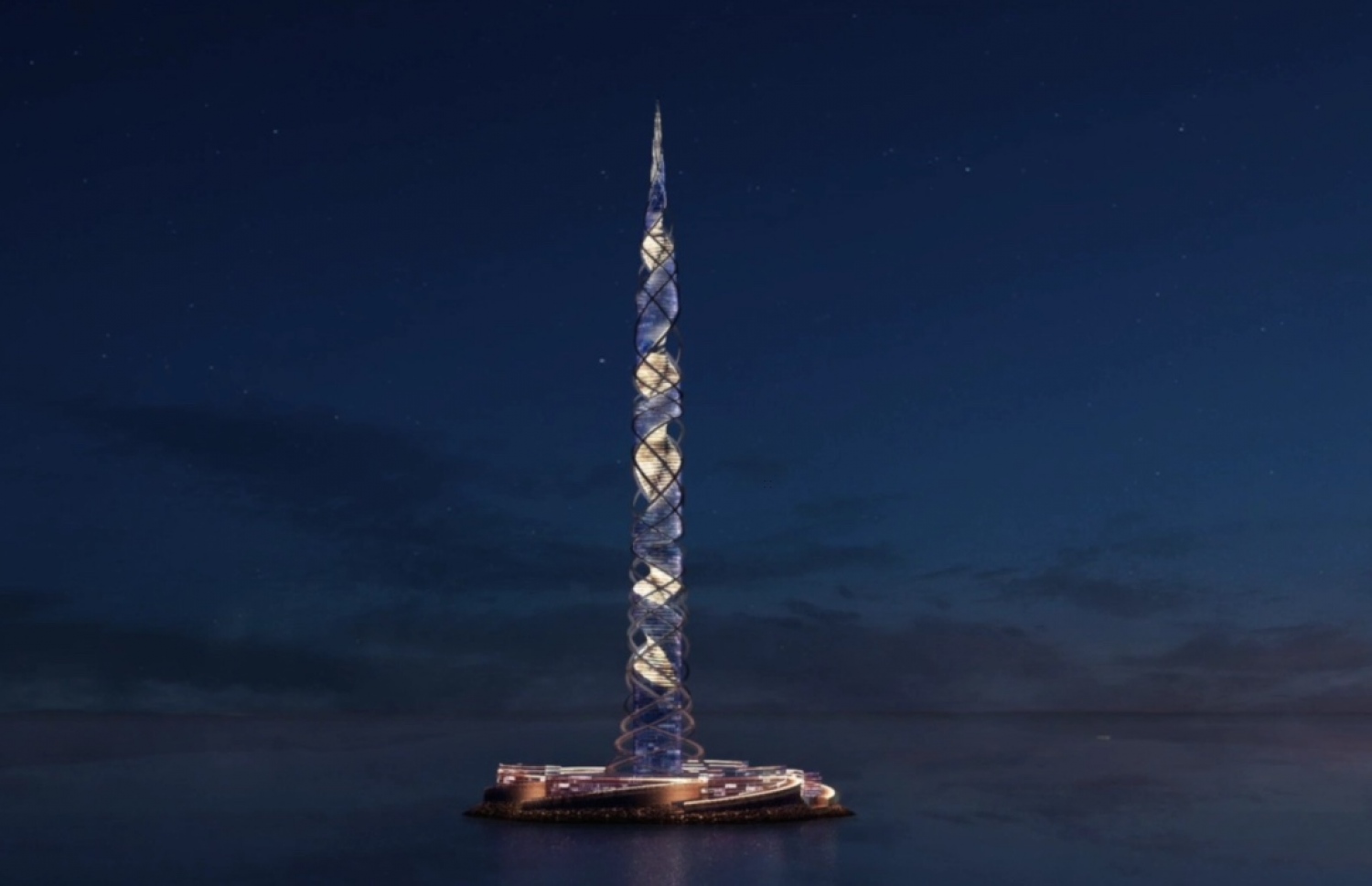 ރަޝިއާގައި ހަދާ ދުނިޔޭގައި ދެވަނަ އަށް އެންމެ އުސް އިމާރާތުގެ ހިޔާލީ މަންޒަރެއް.