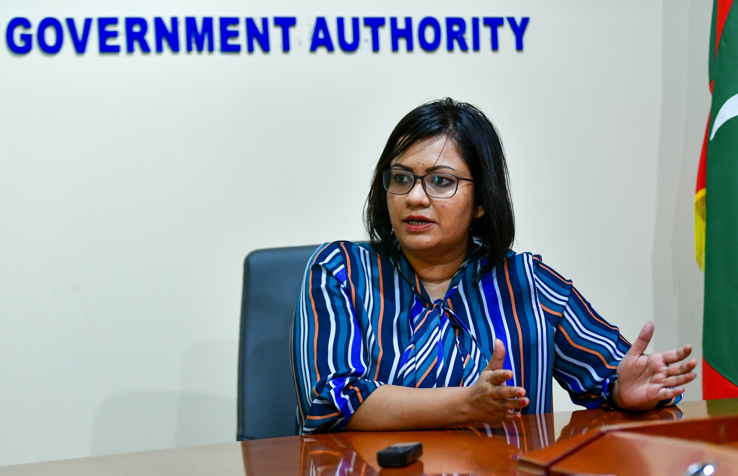 އެލްޖީއޭގެ ސީއީއޯ އަފްޝަން، މިހާރު އަށް އިންޓަވިއުދެއްވަނީ.-- ފައިލް ފޮޓޯ: މިހާރު