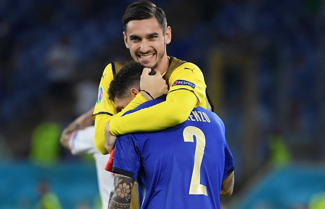 ރޯމް، އޮލިމްޕިކް ސްޓޭޑިއަމް: ޖޫން 17، 2021: ޔޫރޯ 2020ގެ ގުރޫޕް އޭގެ ސްވިޒަލޭންޑް އާއި އިޓަލީ ބައްދަލުކުރި މެޗުގެ ތެރެއިން: ސްވިޒަލޭންޑްގެ މައްޗަށް 3-0 ގެ ނަތީޖާއަކުން މޮޅުވެ، ޔޫރޯގެ ދެ ވަނަ ބުރުން އިޓަލީ ވަނީ ޖާގަ ހޯދައިފައި.-- ފޮޓޯ: އޭއެފްޕީ