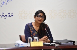 Mariya Ahmed Didi , Minister of Defense responds to parliamentary inquiry into alleged breach of security to Mohamed Nasheed, speaker of Majlis -- Photo: Majilis