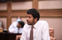 Ungoofaaru MP Mohamed Waheed speaks in parliament -- Photo: Parliament