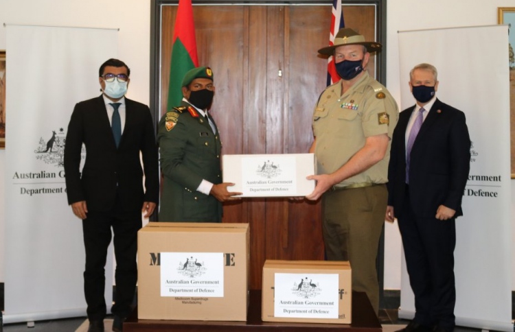 އޮސްޓްރޭލިއާއިން ރާއްޖެއަށް 3.5 ޓަނުގެ ޕީޕީއީ ސާމާނު