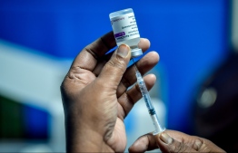 (FILE) AstraZena vaccine, photo taken on August 5, 2021: the digital passport can be accessed by other parties for a limited amount of time via QR codes -- Photo: Nishan Ali/ Mihaaru