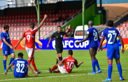 Male' - August 21, 2021: Photos from India's Bengaluru and Bangladesh's Bashundhara Kings in Group D of AFC Cup. This match ended in a draw. -- Photo: Nishan Ali/ Mihaaru