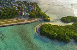 (FILE) Aerial photograph of Thulusdhoo, Kaafu Atoll: the council was instructed to pay EPA the fined amount within 30 working days -- Photo: Dho Magazine