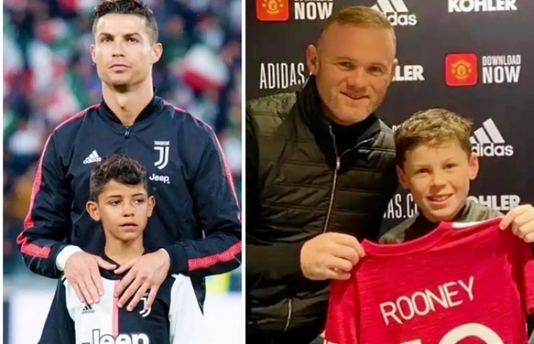 ރޮނާލްޑޯ އާއި ރޫނީގެ ދަރިން ވެސް އެއް ޓީމަކަށް