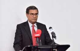 Maldives Chief Justice Mu'uthasim Adnan--
