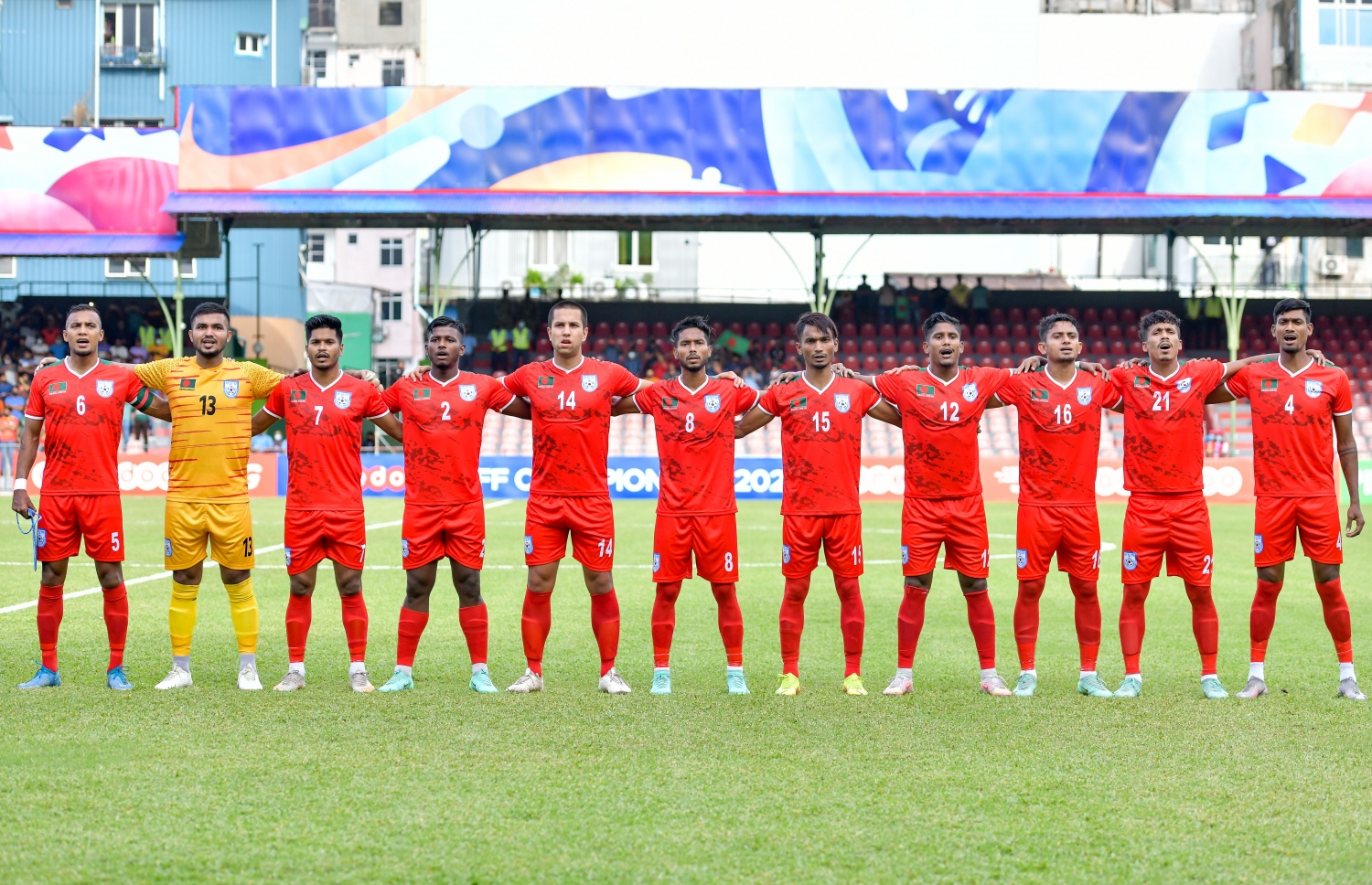 ސްރީ ލަންކާއާ ދެކޮޅަށް ނުކުތް ބަންގްލަދޭޝްގެ ފުރަތަމަ 11 ގައުމީ ސަލާމަށް ހުއްޓިގެން --- ފޮޓޯ: ނިޝާން އަލީ | މިހާރު