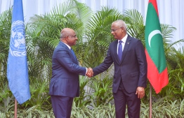 UNGA President Abdulla Shahid and President of Maldives Ibrahim Mohamed Solih Joint Press Statement