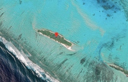 Google Maps photo of Velifinolhu island in Haa Alifu atoll: Velifinolhu was sold to MP Mohamed Nashiz's company Pearl Sands of Maldives -- Photo: Google Maps