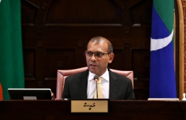 [FILE] Speaker of the Parliament Mohamed Nasheed has said that India's participation in securing independence for the Maldives is substantial --Photo: Peoples Majilis