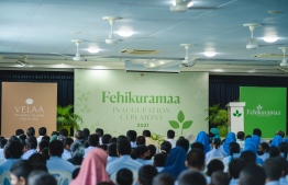 "Fehi Kuramaa" program launched in Noonu Velidhoo on Monday -- Photo: Velaa Resort