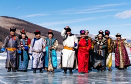 (FILE) Mongolians from various tribes gather at  Lake Khövsgöl annually to celebrate their connection to nature, in 2019 -- Photo: BBC Travel