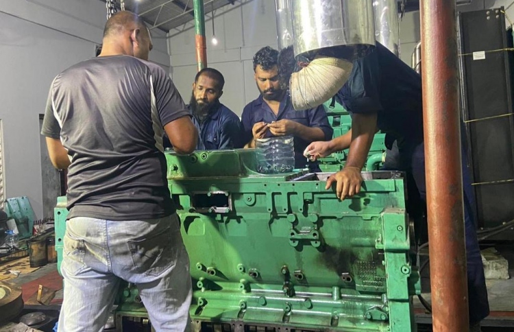 ކަރަންޓު މައްސަލަ ހައްލުކުރަން ޖެނެރޭޓަރު ގެންދިޔަ ނުދިން!