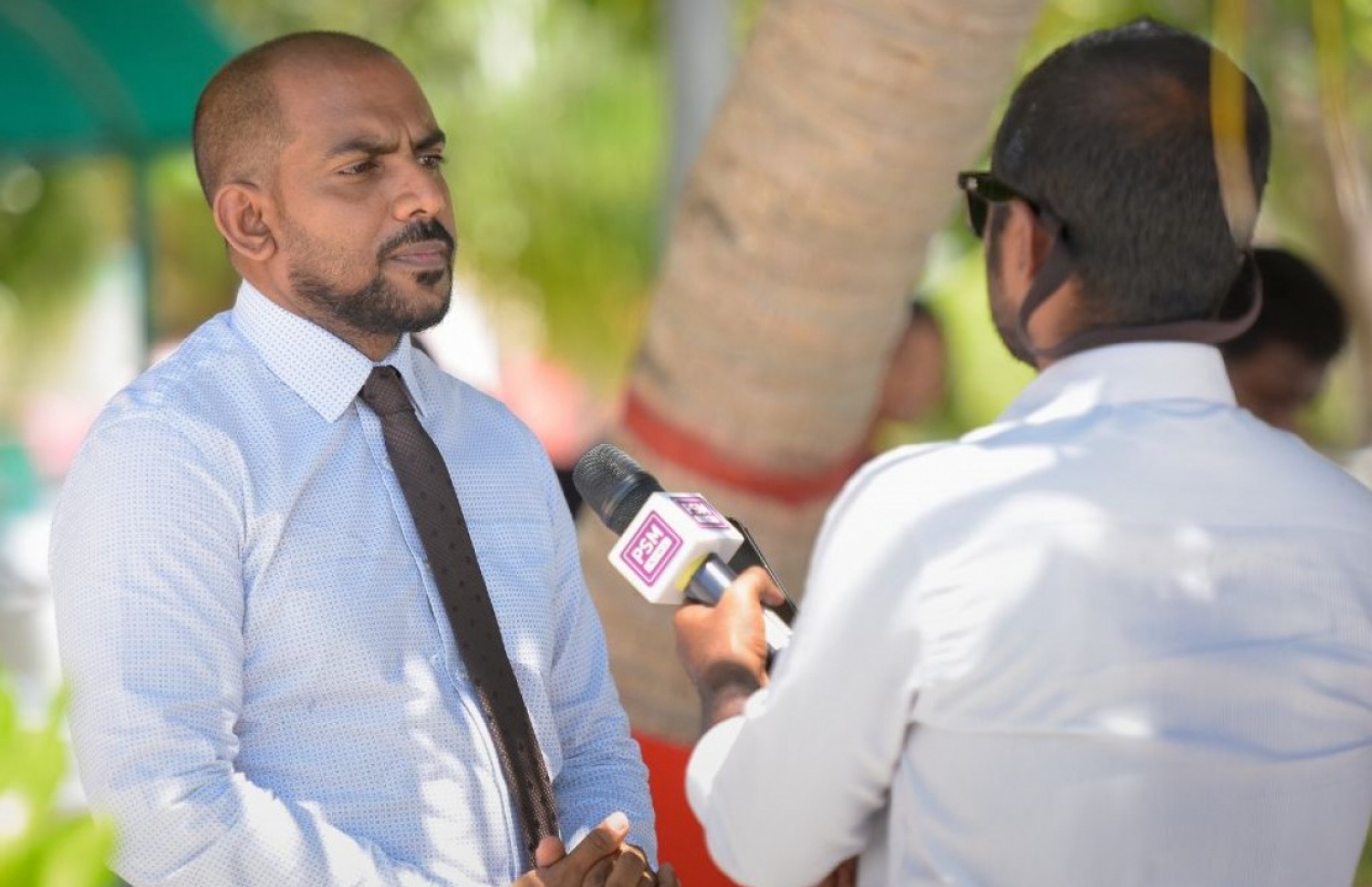 ބީއެމްއެލްގެ ޕަބްލިކް ރިލޭޝަން މެނޭޖާ މުހަންމަދު ސައީދު ނޫސްވެރިންނަށް މައުލޫމާތު ދެއްވަނީ -- ފައިލް ފޮޓޯ