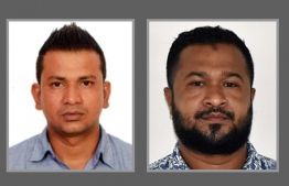 Mohamed Igbal Hosain (R)  and Shohel, accused of illegal money exchange within the black market -- Photo: Police