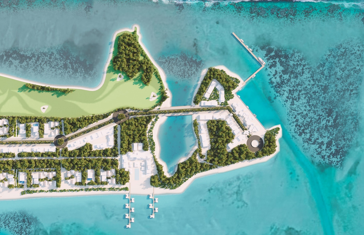 ބަރެސްދޫގެ އާ ޑިޒައިންގައި ރަށުގައި ތަފާތު ރިކްރިއޭޝަނަލް ގިނަ ހަރަކާތްތަކެއް ހިންގަން ސަރަހައްދުތައް ކަނޑައަޅާފައިވޭ-- ފޮޓޯ: އެމްއައިޓީޑީސީ