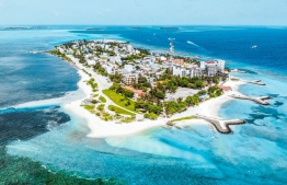 Aerial shot of Kaafu Maafushi -- Photo: Travellog.com