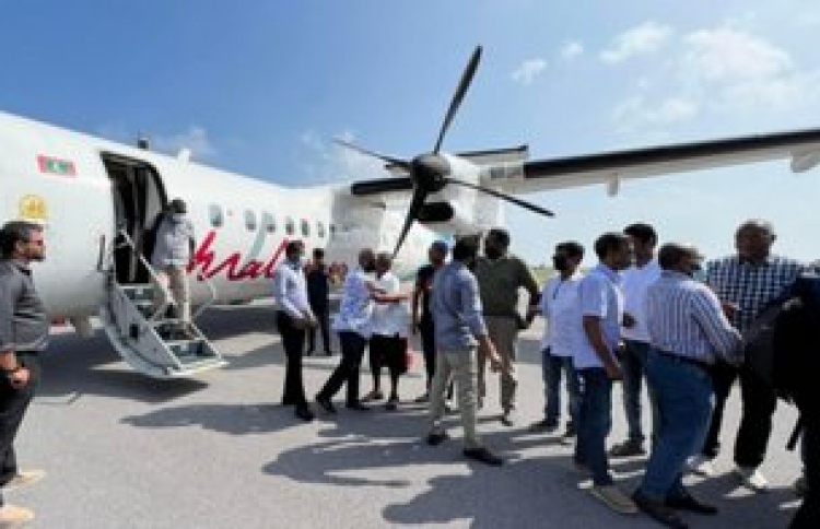 ޗަމްޕާގެ މަޑިވަރު އެއާޕޯޓަށް ޓެސްޓް ފްލައިޓް ޖައްސައިފި