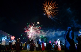 New Year 2022 Music Show and Fireworks at Hulhumalé --