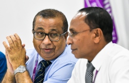 President of Elections Commission (EC) Fuad and Vice-President Habeeb--
