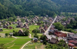 Ogimachi Village is now a popular tourist location due to the popularity of "Higurashi - When They Cry" --  Photo: The Travel