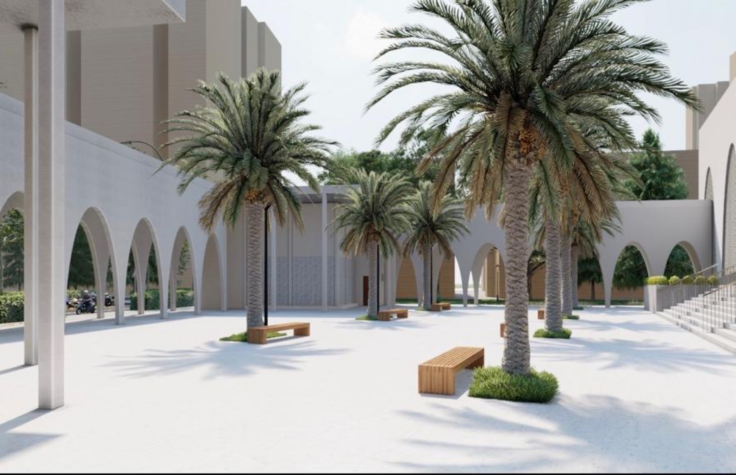 ހުޅުމާލެ ދެވަނަ ފިޔަވަހީގައި އިމާރާތްކުރަން ނިންމާފައިވާ މިސްކިތުގެ ޑިޒައިން.