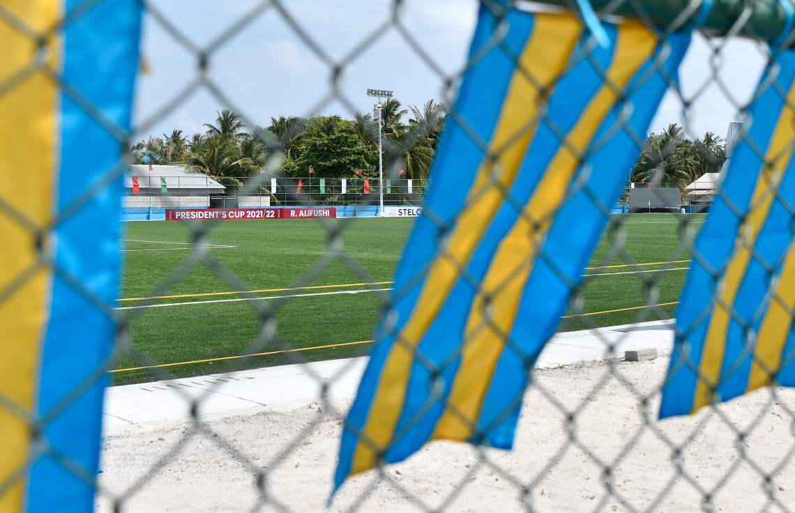 ޕްރެޒިޑެންޓްސް ކަޕް ފައިނަލަށް އަލިފުށި ދަނޑު ތައްޔާރުކޮށްފައި--. ފޮޓޯ: ނިޝާން އަލީ/މިހާރު