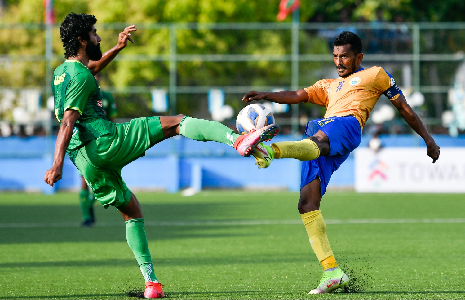 ވެލެންސިއާ އާއި މާޒިޔާ އަލިފުށީގައި މިއަދު ކުޅުނު ފައިނަލް މެޗުގެ ތެރެއިން --- ފޮޓޯ: ނިޝާން އަލި | މިހާރު