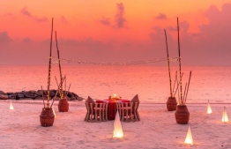 A serenade dinner arrangement at a local resort -- Photo: Visit Maldives