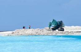 [File] Development project being carried out in a local island -- Photo: Mihaaru
