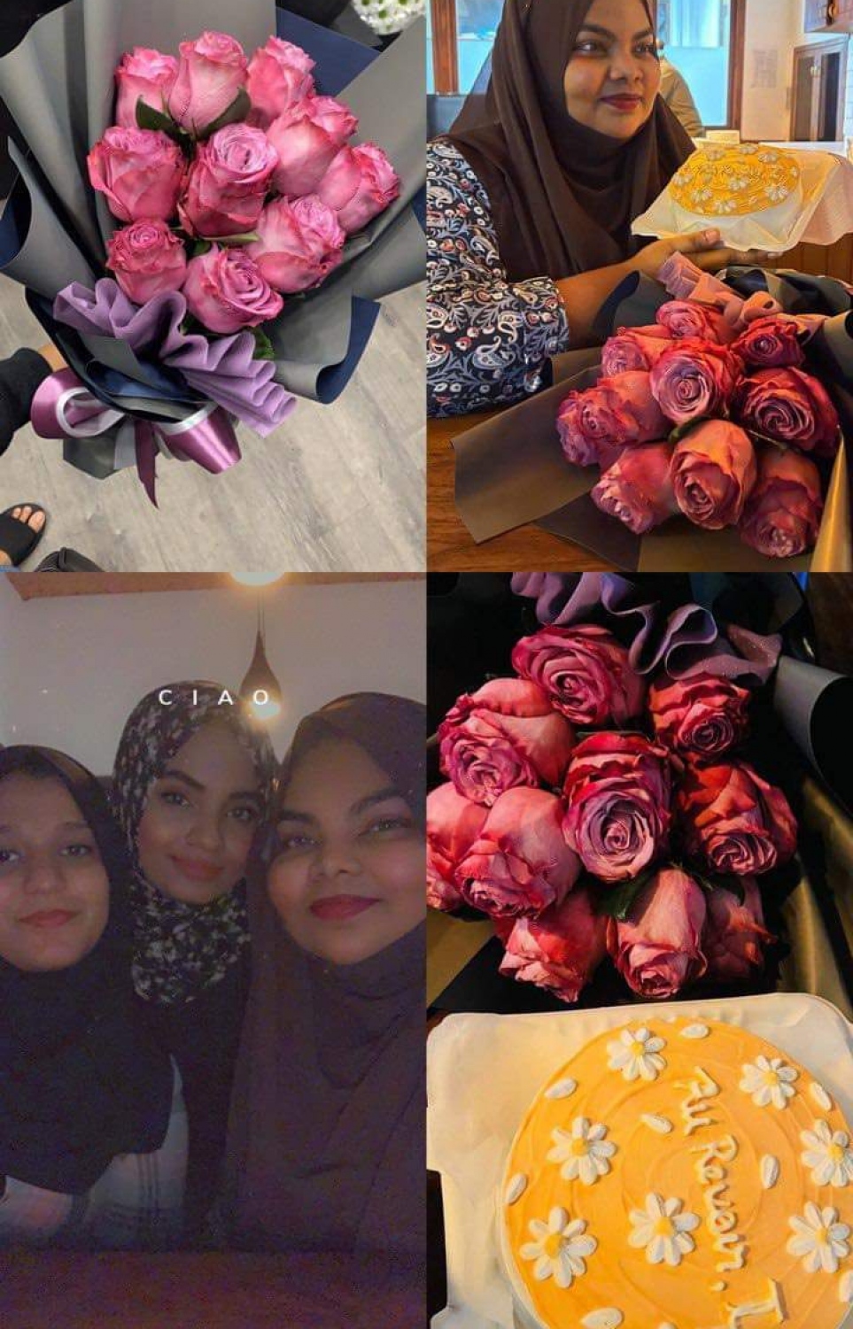 ކެންސަރު ފަރުވާއަށް ފުރުމުގެ ކުރިން ފައިހާގެ ރަހުމަތްތެރިން އޭނާއަށް ހިތްވަރުދިނުމުގެ ގޮތުން ދިން ސަޕްރައިޒް.