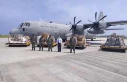 India's shipment of medical equipment to Maldives -- Photo: Official Twitter account of Indian High Commission