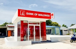 The self-service banking ATM opened at L. Maamendhoo -- Photo: Bank of Maldives (BML)