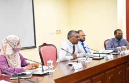Economic Minister at the Economic Committee of Maldives Parliament -- Photo: People's Majlis