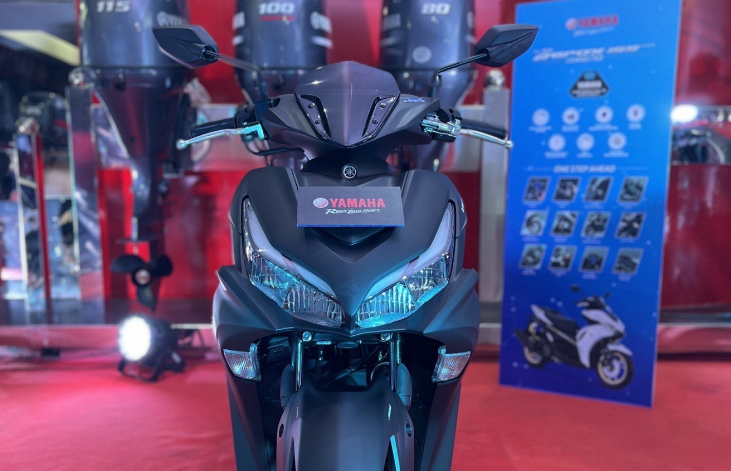 ޔަމަހާ އެރޮކްސް 155 ކަނެކްޓް: ސައިކަލު އެންމެ ފަހުން ޕާކު ކުރިތަން ވެސް ފޯނުން ބަލާލެވޭނެ-- ފޮޓޯ:އެލިއާ