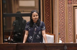 Minister of Environment, Climate Change and Technology, Aminath Shauna -- Photo: Mihaaru