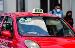 Taxi operated in Malé area -- Photo: Mihaaru
