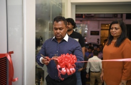 Managing Director of Co-Load Maldives, Abbas Mohamed inaugurates Ace Home Centre -- Photo: Ace Hardware