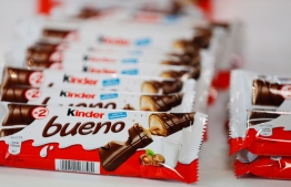 A file photo taken on January 27, 2017 at the Ferrero France plant in Villers-Ecalles, northwestern France shows a Kinder bueno line. -Italy's Ferrero extended, on April 6, 2022, to the UK and Ireland its "voluntary" recall of Kinder chocolates suspected of being at the centre of a salmonella outbreak in Europe that affected children just days before Easter. --Photo: Charly Triballeau  / AFP