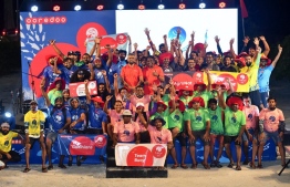 Competing teams of Ooredoo Mas Race-- Photo: Ooredoo Maldives