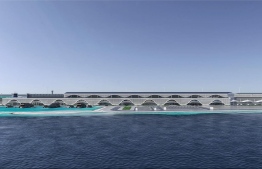 A 3D drawing of the new passenger terminal designed by Saudi Bin Ladin Group --Photo: MACL