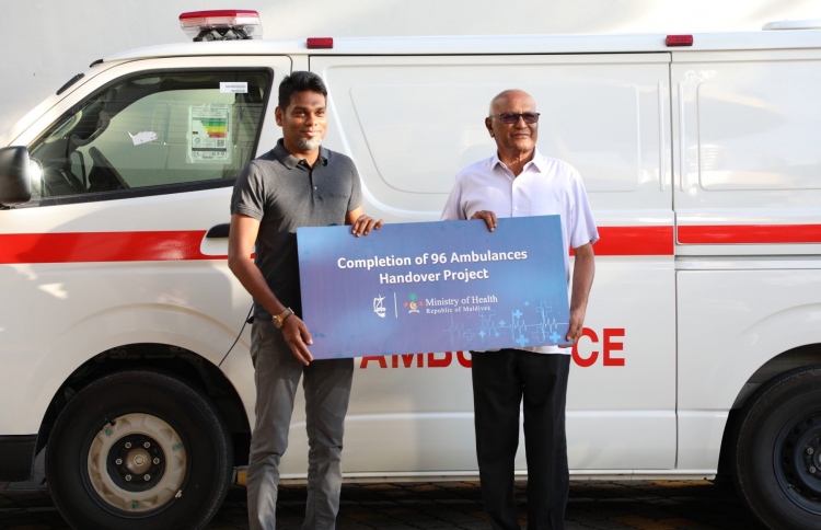 ރަށްރަށަށް ބޭނުންވާ 96 އެމްބިއުލާންސް ރާއްޖެ ގެނެސްފި