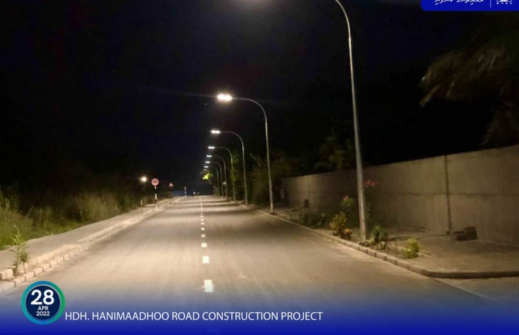 ހަނިމާދޫގެ މަގު ހެދުމުގެ މަސައްކަތް ނިމެނީ