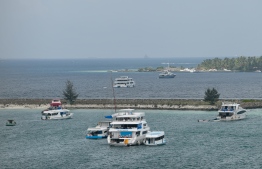 [File] A vessel in Hulhumalé lagoon: A man has been found dead in hulhumalé 2 lagoon
