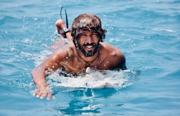 Surfing athlete Hoodh Ahmed