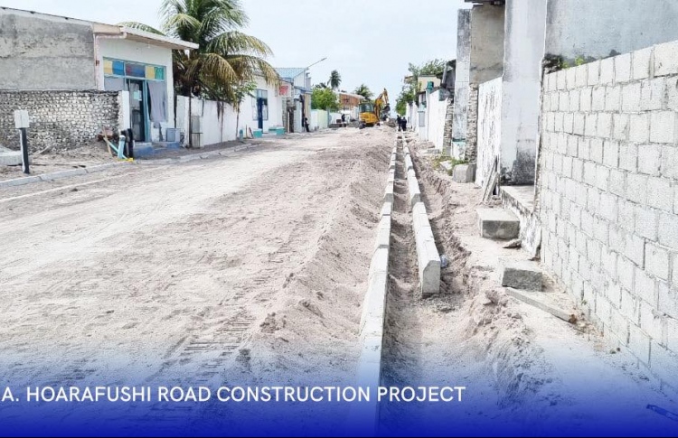 ހޯރަފުށީ މަގު ހެދުމުގެ ބޮޑު ބައެއް ނިންމައިފި