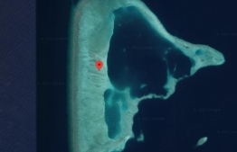 The lagoon near Kaafu Maafushi, given to Sunny Holdings --